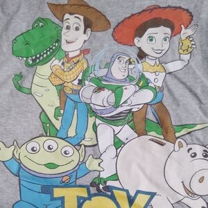 Disney Toy Story Logo Tee - Gray Print